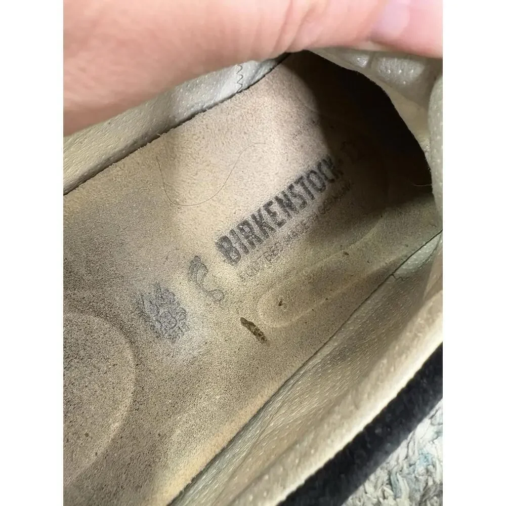 Birkenstock Shoes Mens 44 11 Cincinnati Suede Sneaker Black Casual Cork Footbed